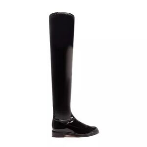 SCHUTZ‎ Kaolin Glossy Black Over The Knee Boots Size 7B